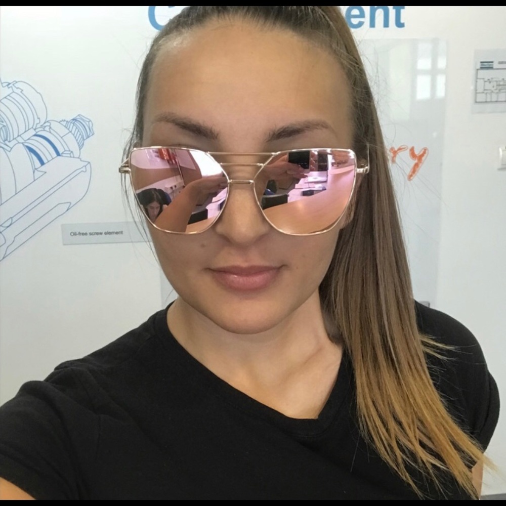 Pink and Gold Cat Eye Sunnies